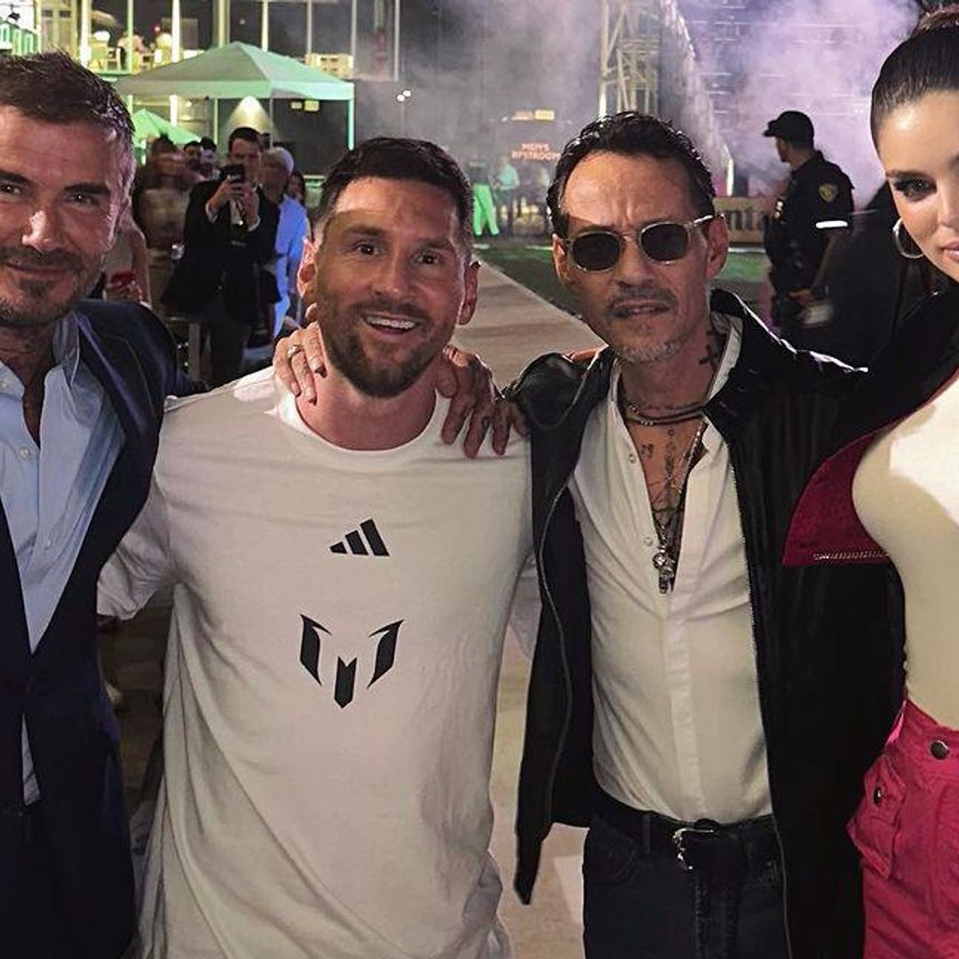 Nadia Ferreira y Marc Anthony reaparecen en la presentación de Messi con el Inter de Miami