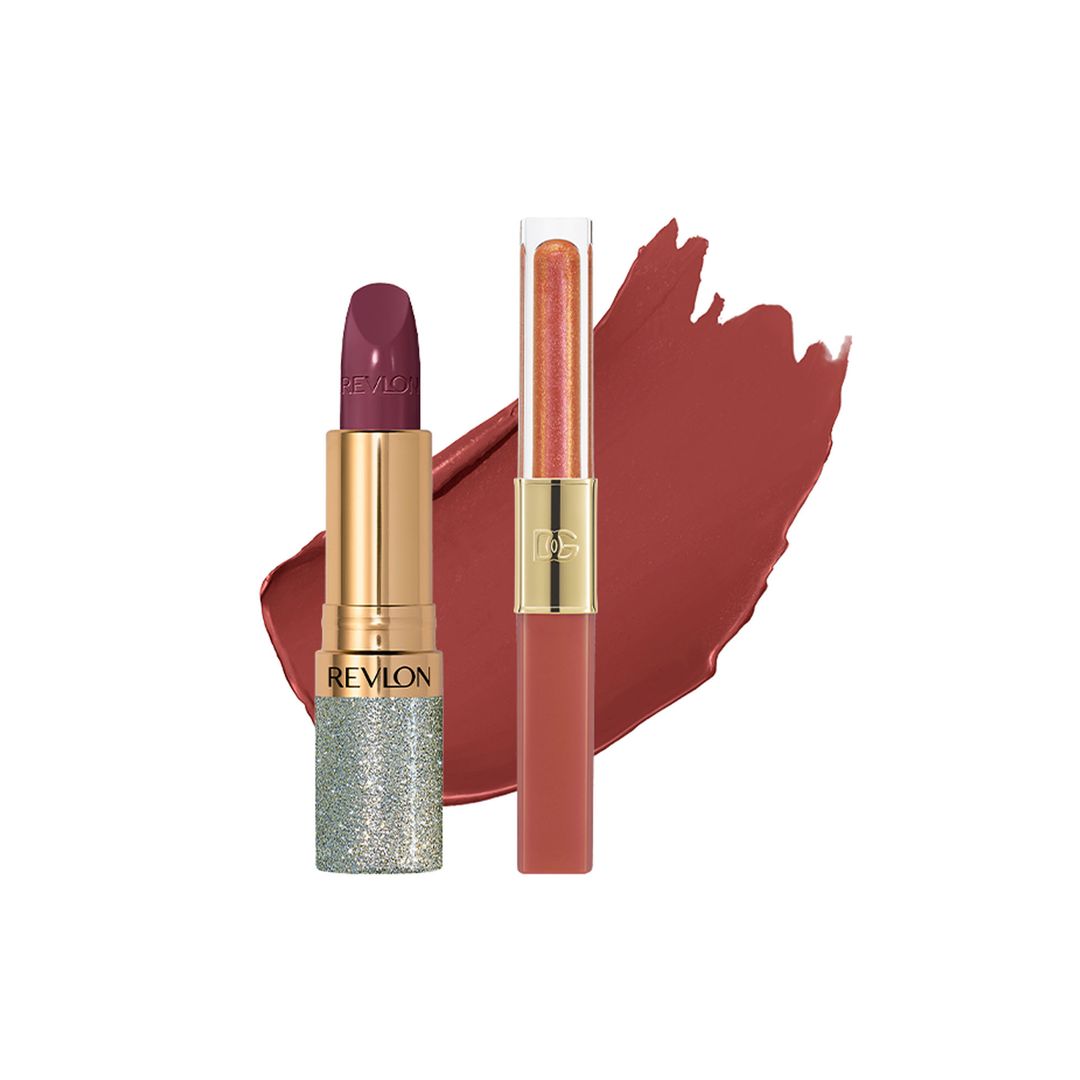 Nutrición: Super Lustrous Ultra Lipstick (13,95 €), de Revlon. Con gloss: Lip Tint & Gloss Duo Make It Double! (34 €), de Dolce & Gabbana