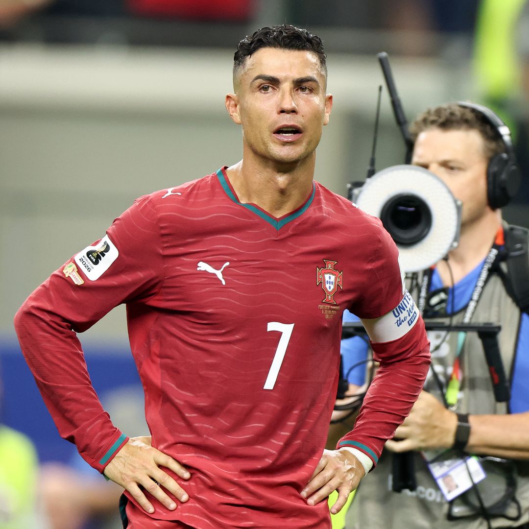 Cristiano Ronaldo reacciona tras la derrota de su selección frente a España en los octavos de final del Mundial de la FIFA 2026, disputado en el Dallas Stadium de Arlington, Texas. 6 de julio de 2026