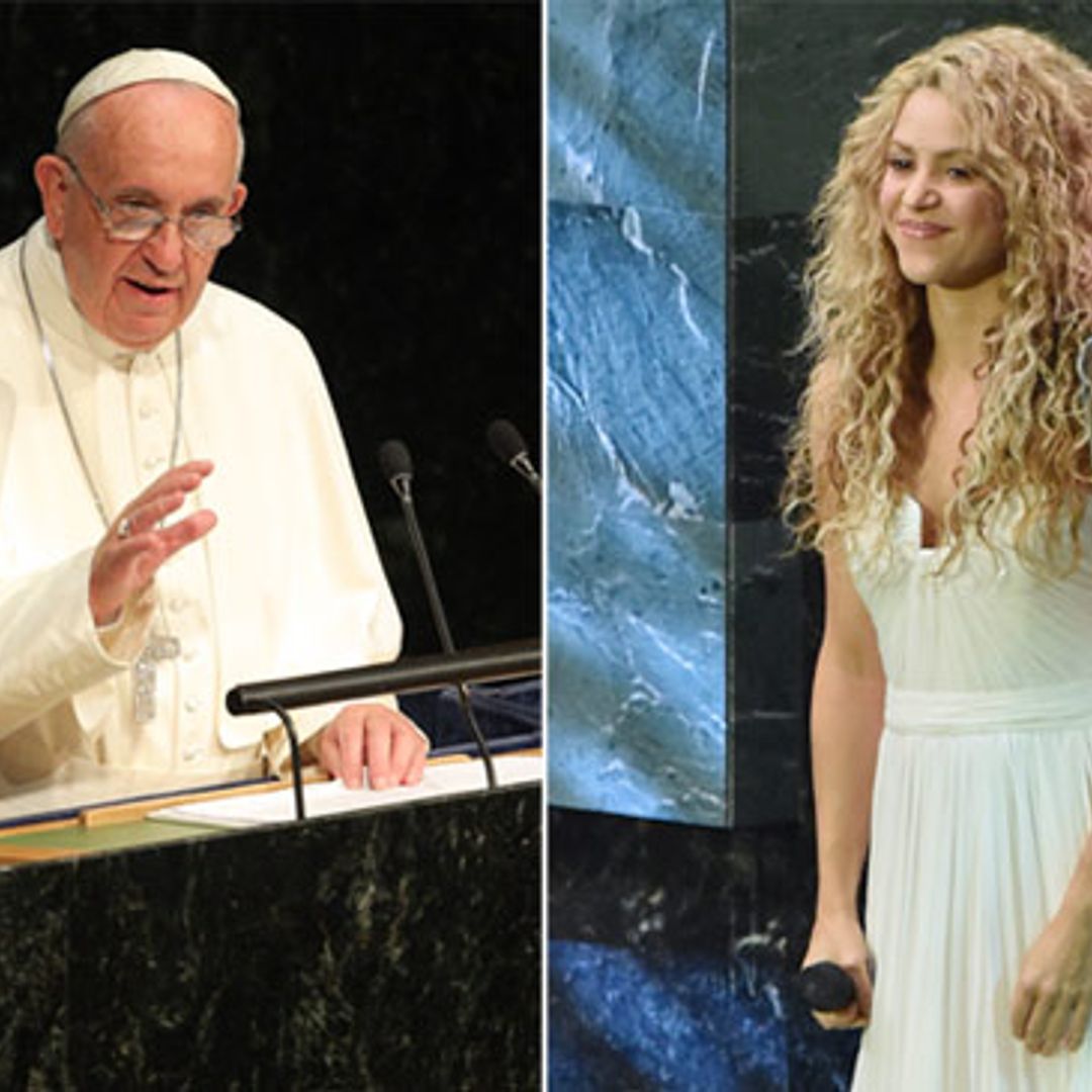 Shakira 'comparte escenario' con... ¡el Papa Francisco!