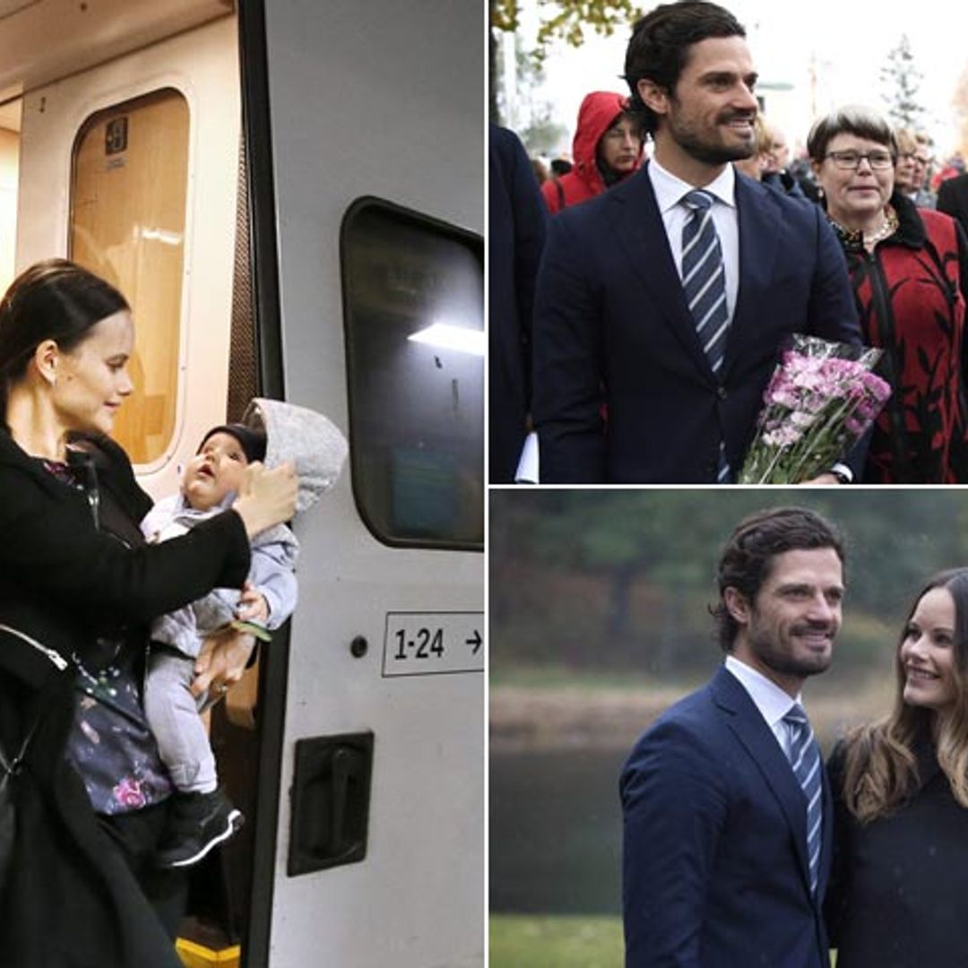 Carlos Felipe y Sofia de Suecia se llevan a su hijo al trabajo
