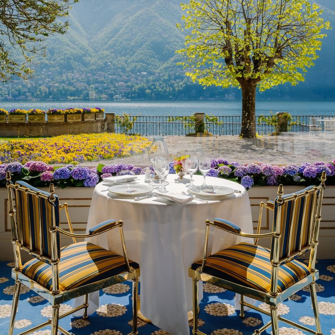 Restaurante La Veranda, Villa d'Este, Cernobbio, lago di Como, Italia