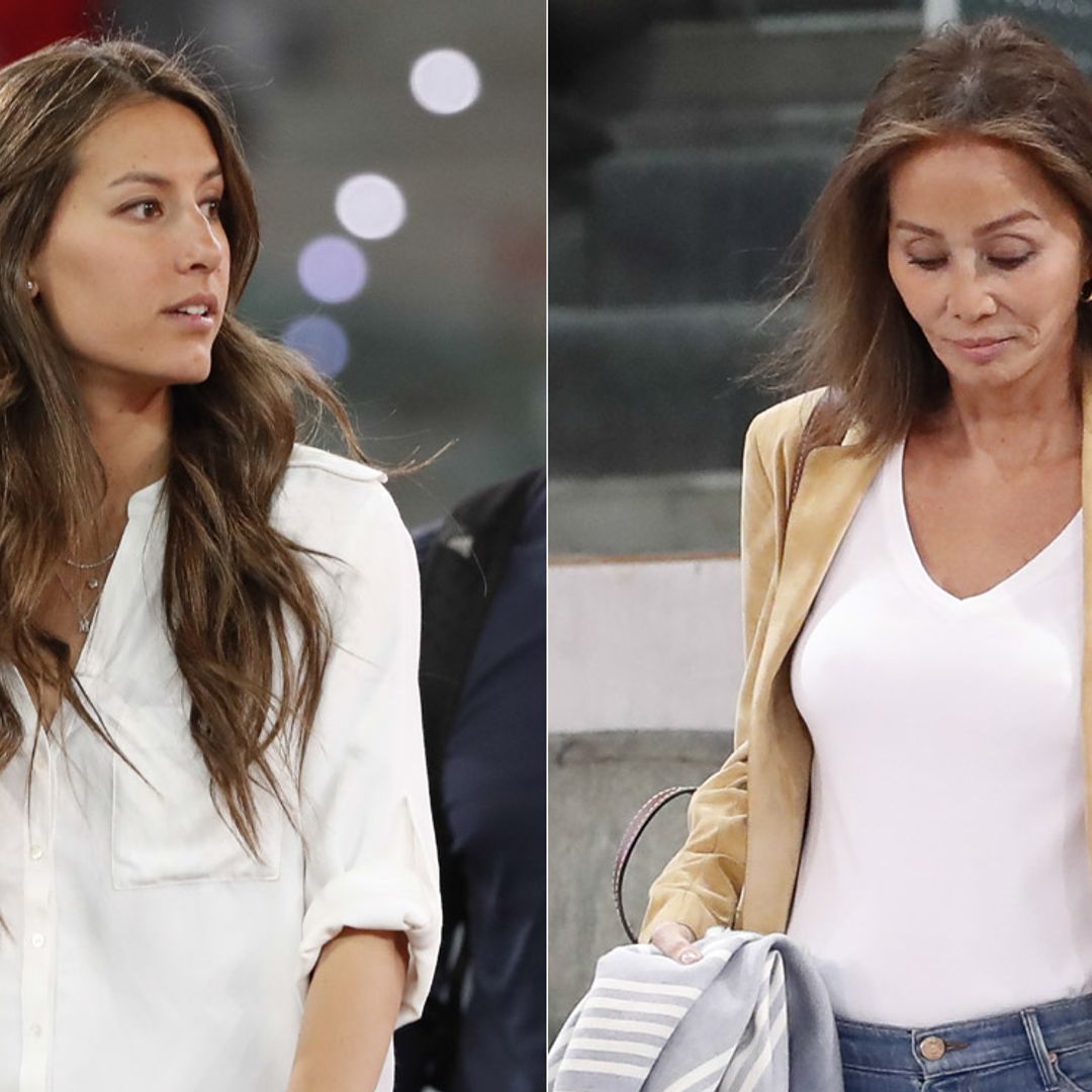 Isabel Preysler y Ana Boyer, en el tenis animando a Fernando Verdasco