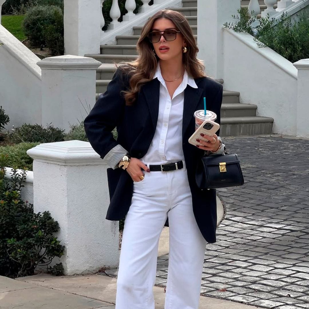 Estos son los vaqueros blancos que las francesas combinan con calzado cómodo de forma elegante