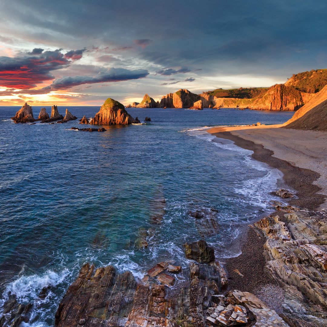 Playa Gueirua, Asturias