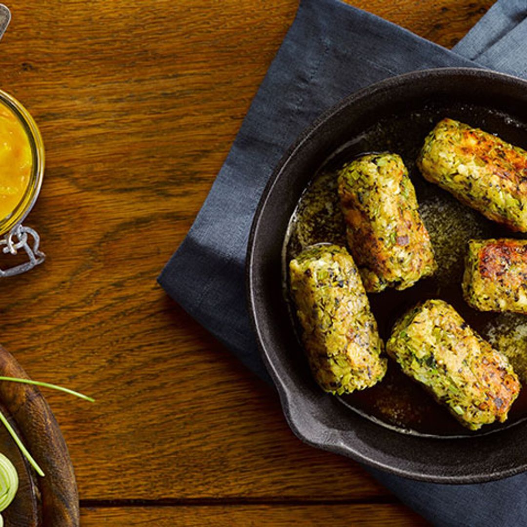 'Glamorgan sausages' (salchichas vegetarianas)