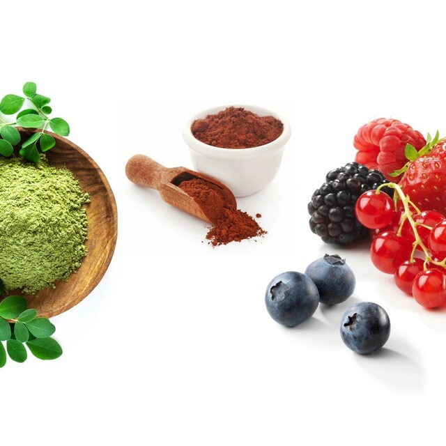 moringa cacao y frutos rojos