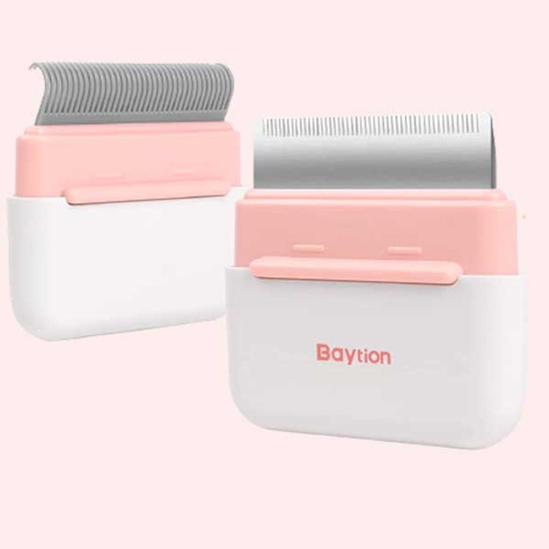 EL MEJOR CEPILLO PORTÁTIL: Cepillo para Gatos Perros Portátil, Baytion 2 en 1