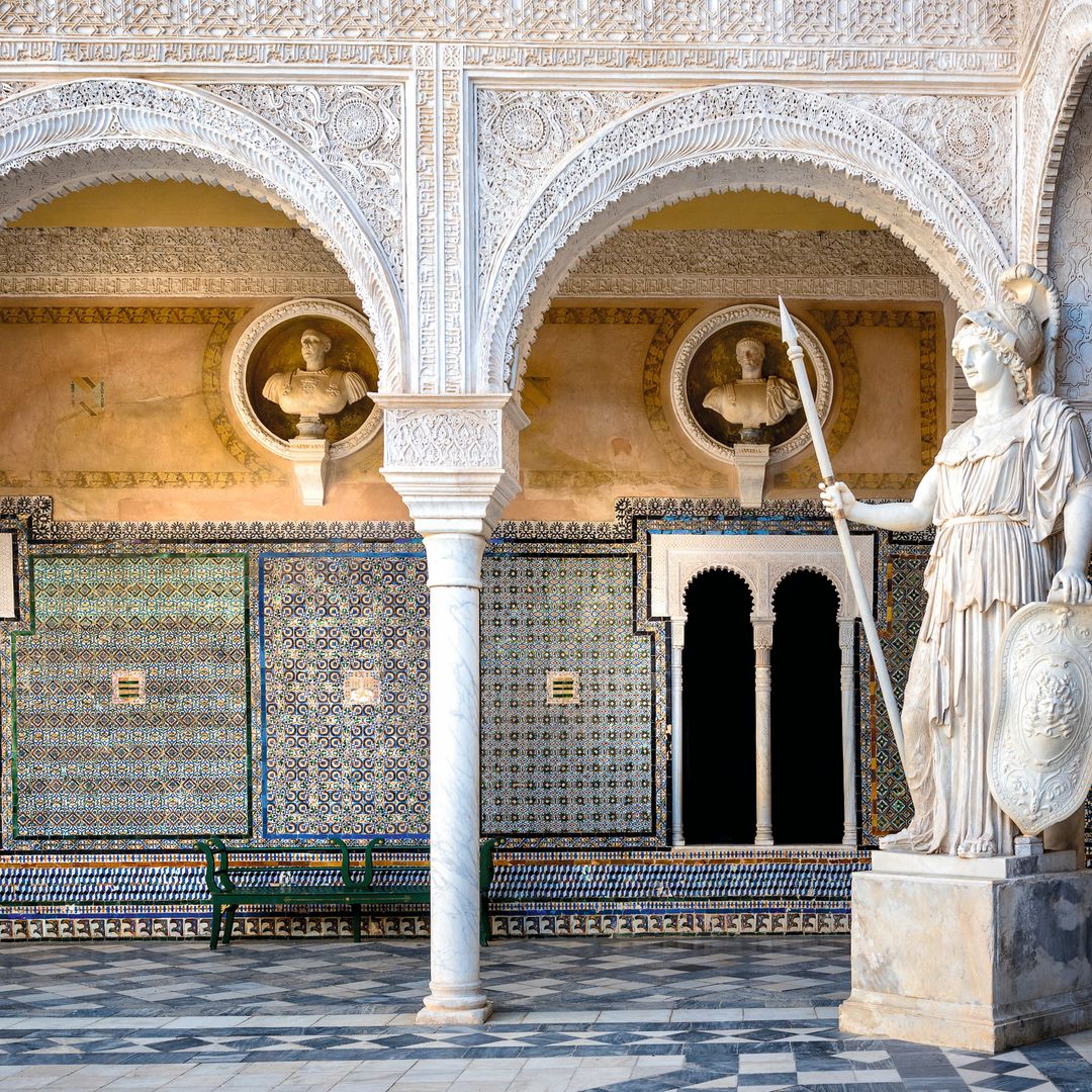 El patio principal de la Casa de Pilatos
