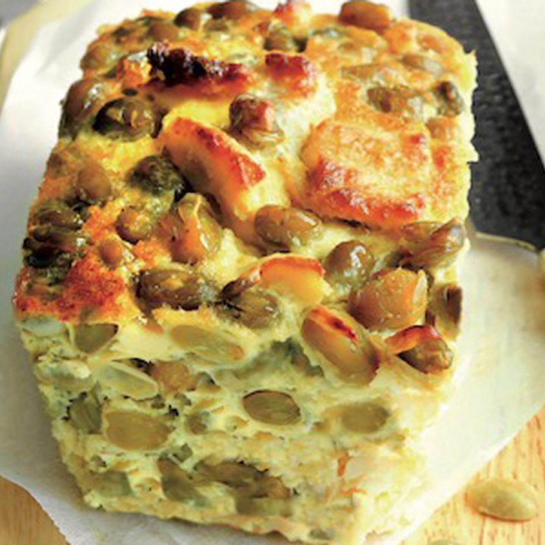 Pastel de habas con bacalao