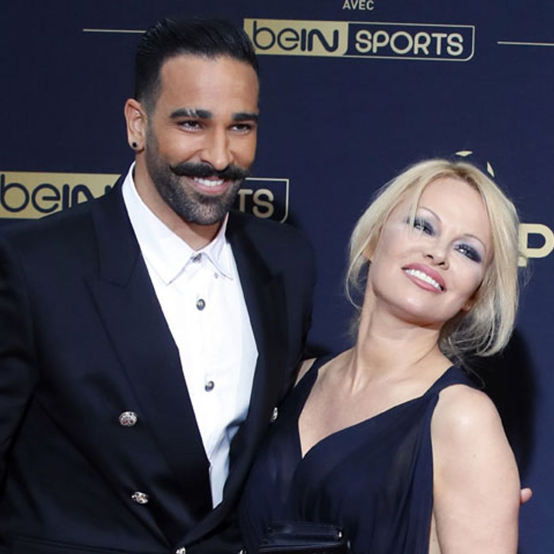 Pamela Anderson y el futbolista Adil Rami, todo amor en la alfombra roja