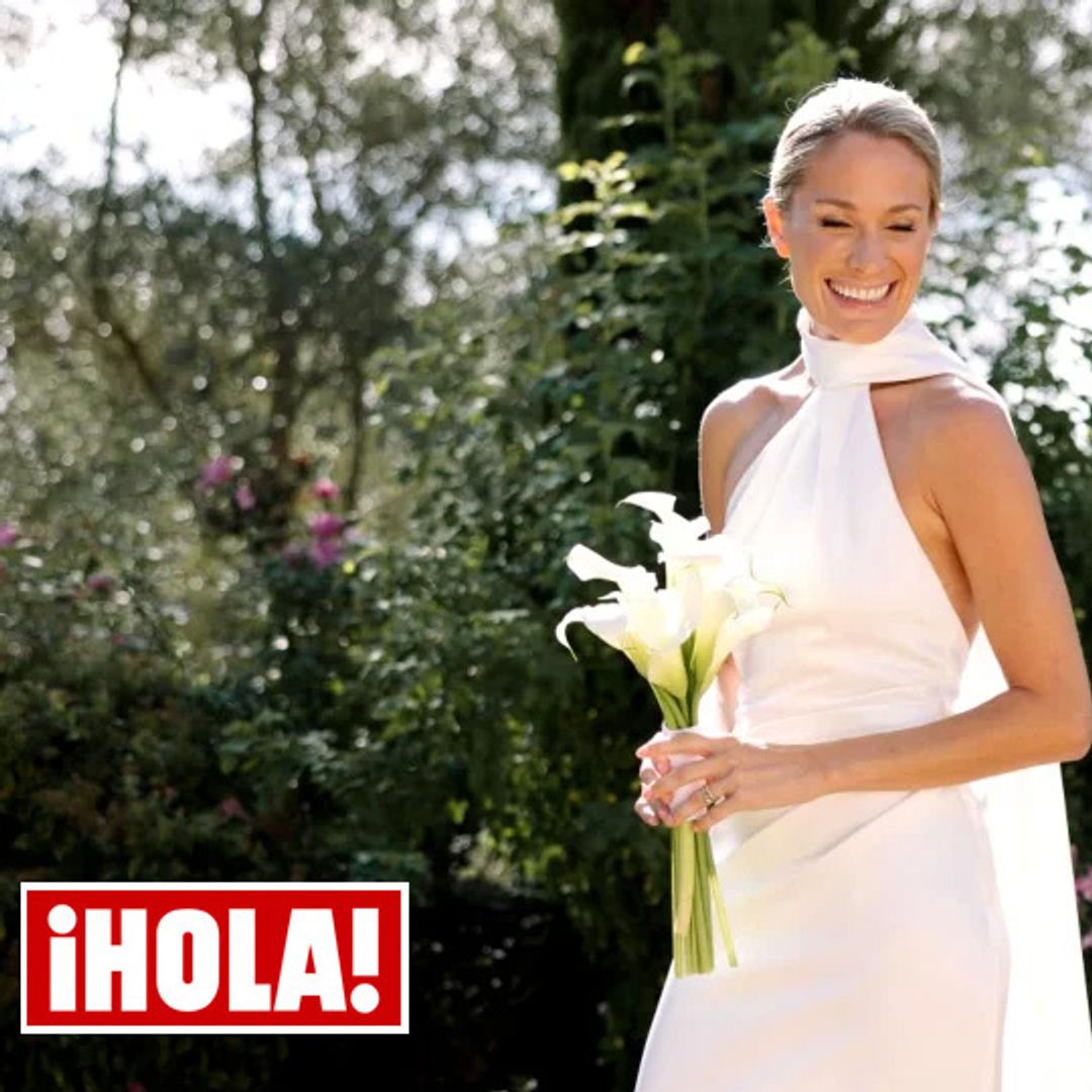 PRIMICIA. Rosa Clará nos cuenta cómo es el bellísimo traje que ha diseñado para Pascalle Paerel, con caída asimétrica y raso de seda
