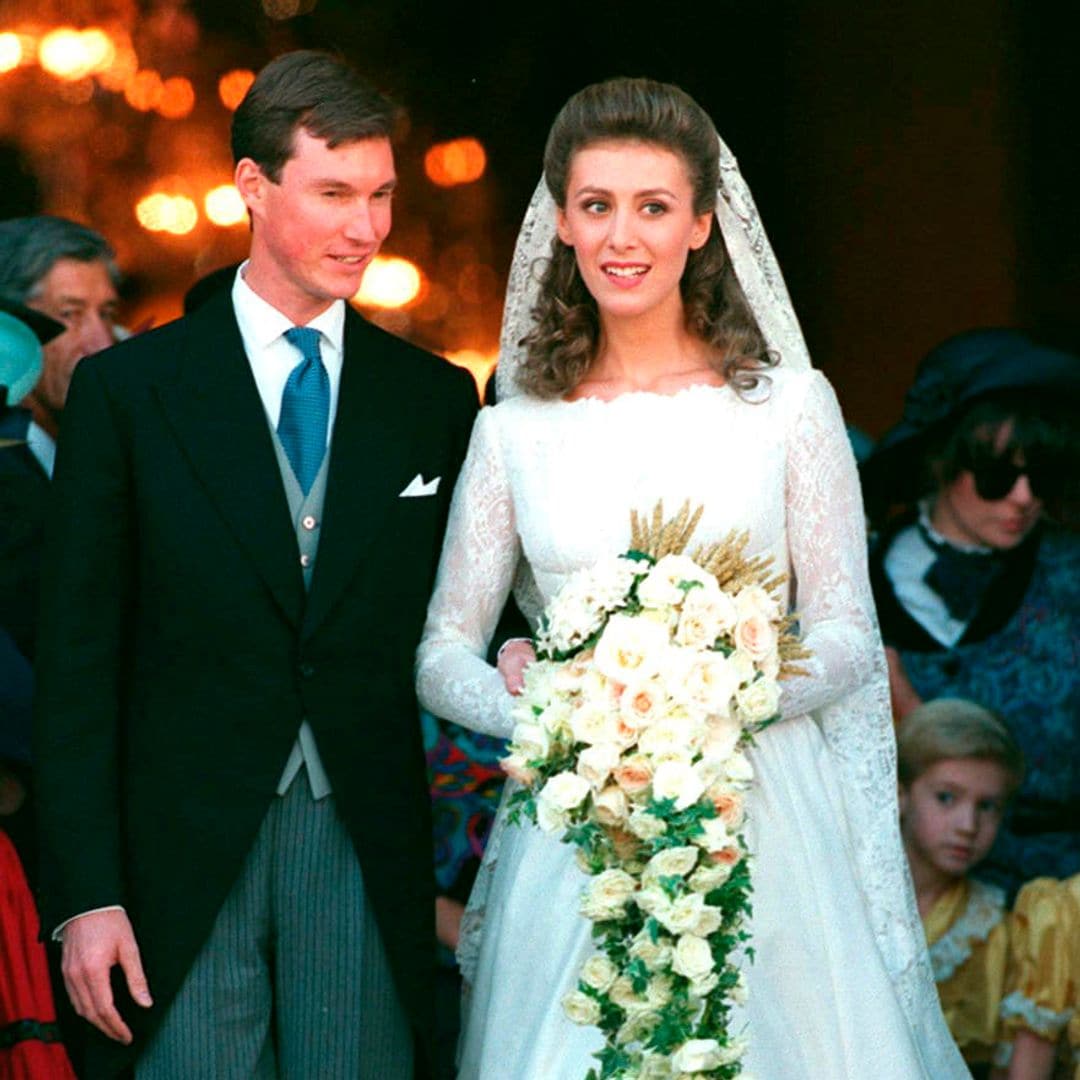 31 años del gran enlace de Guillermo de Luxemburgo y Sibilla Weiller: 1.200 invitados y la primera princesa que vistió Valentino