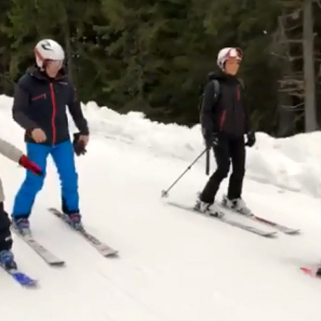 Victoria de Suecia y su familia sorprenden con sus grandes habilidades esquiando