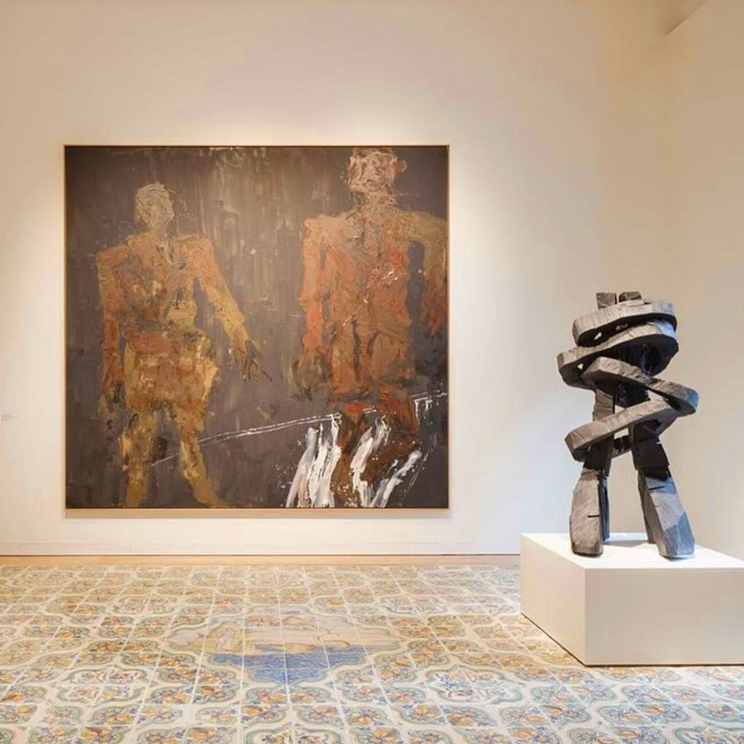 Obras de Georg Baselitz y mosaico recuperado, Centro de Arte Hortensia Herrero, Valencia