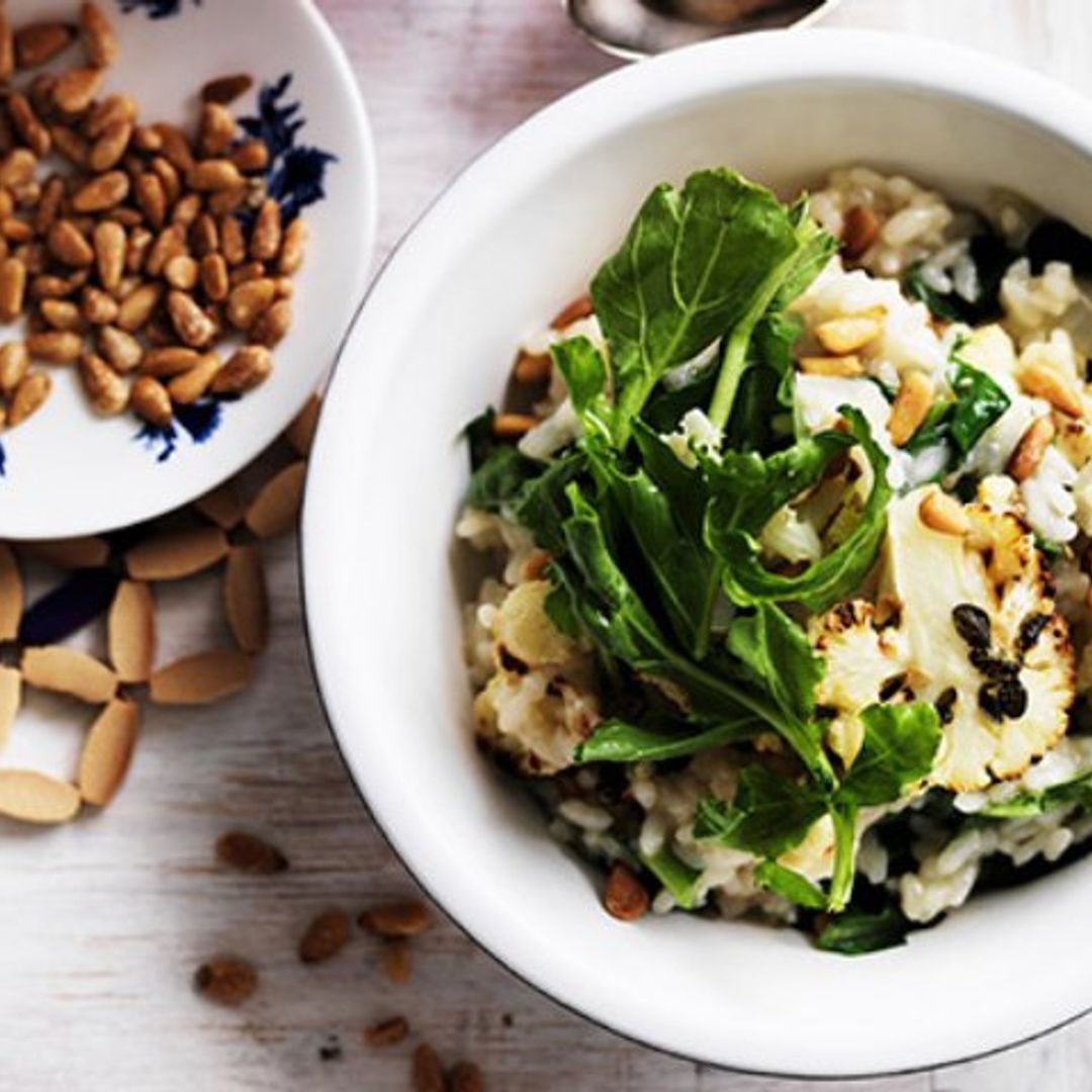 'Risotto' a la parmesana con coliflor