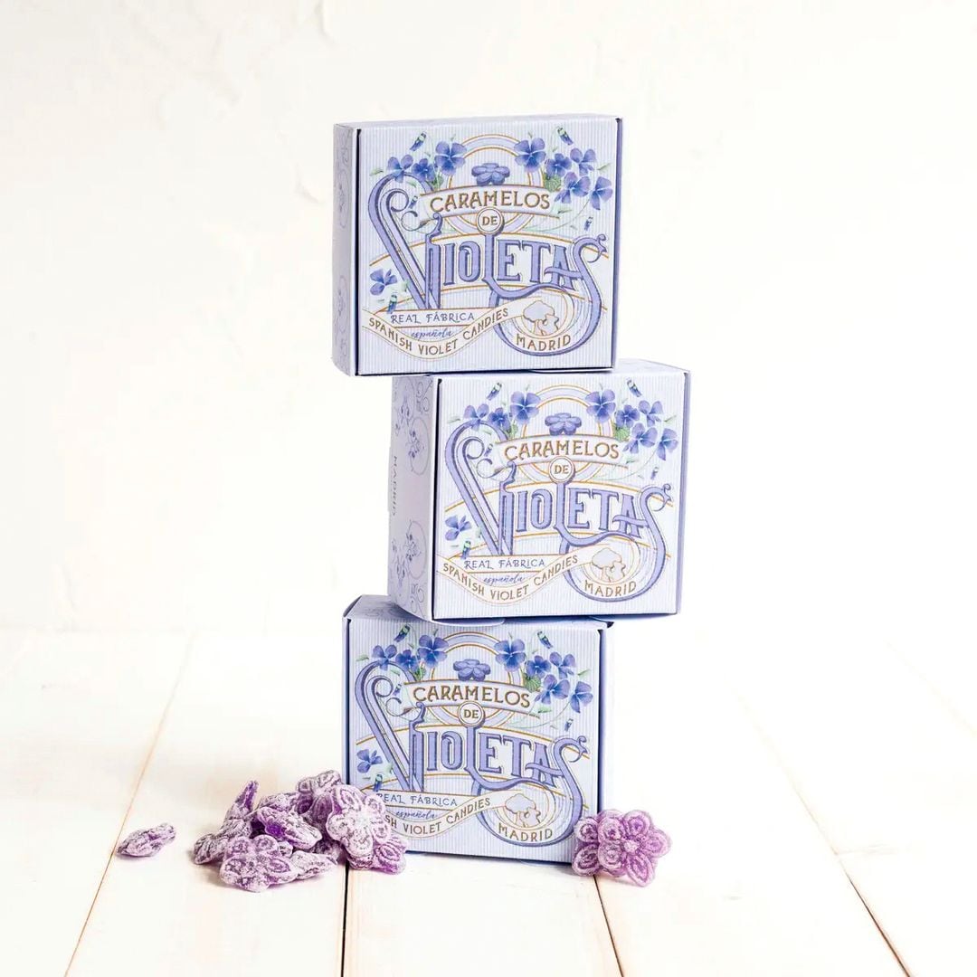 Caramelos de violeta de la Real Fábrica Española