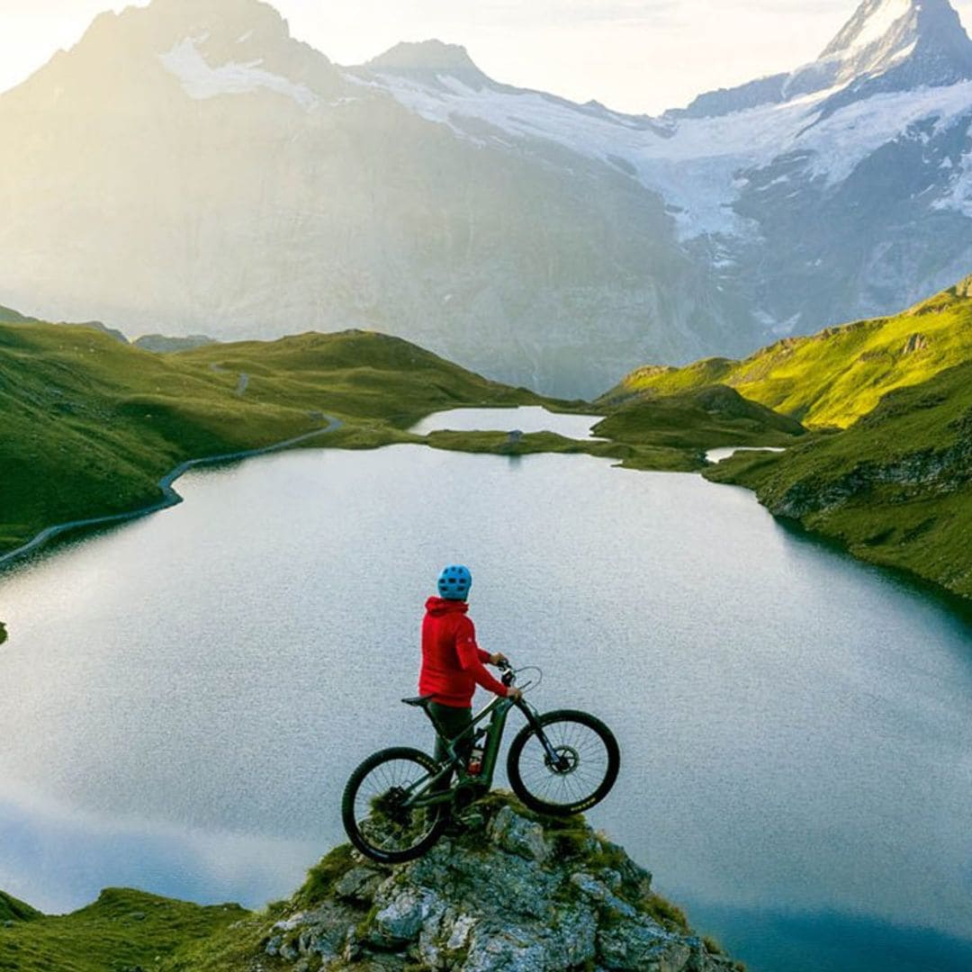 Suiza, a vista de pájaro en la cima de Europa