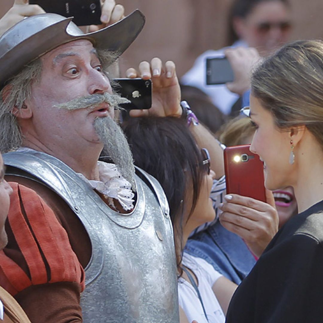 El encuentro de los Reyes con Don Quijote y Sancho Panza