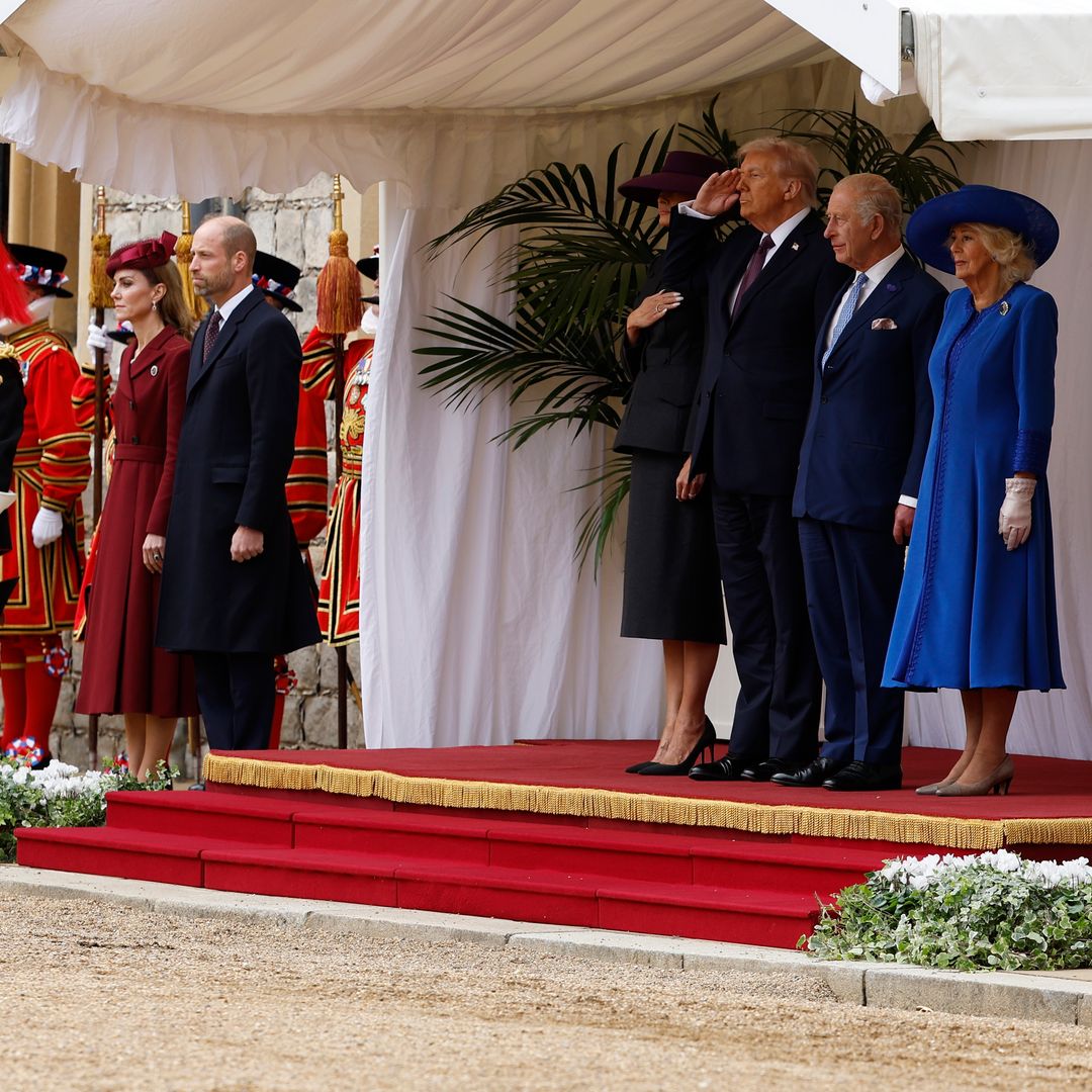 Los príncipes de Gales reciben a los Trump en una visita histórica y con tradiciones nunca vistas