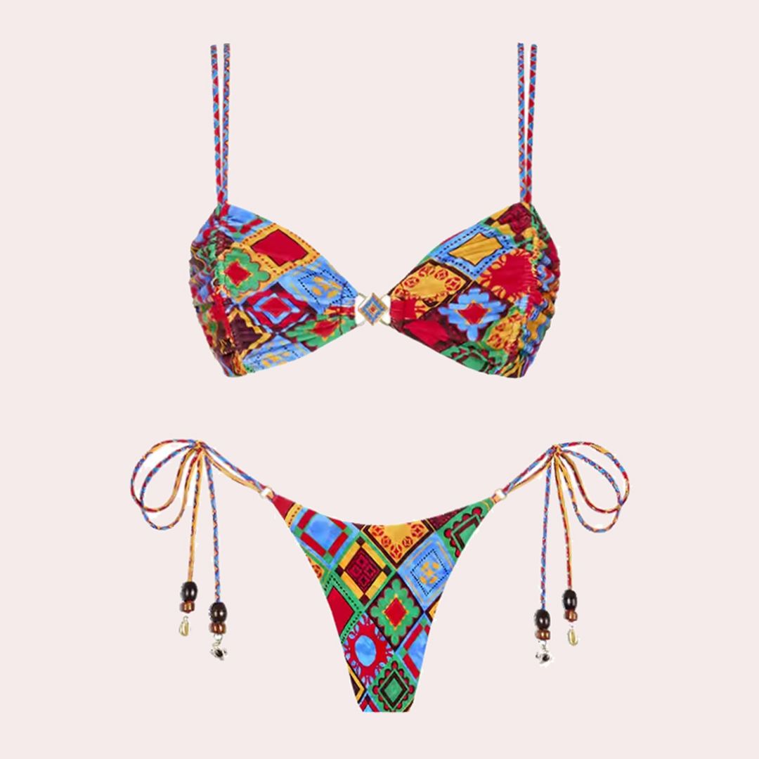 Un bikini estampado