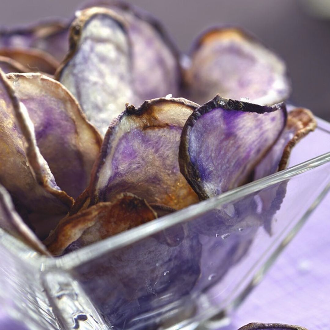 'Chips' de patata morada