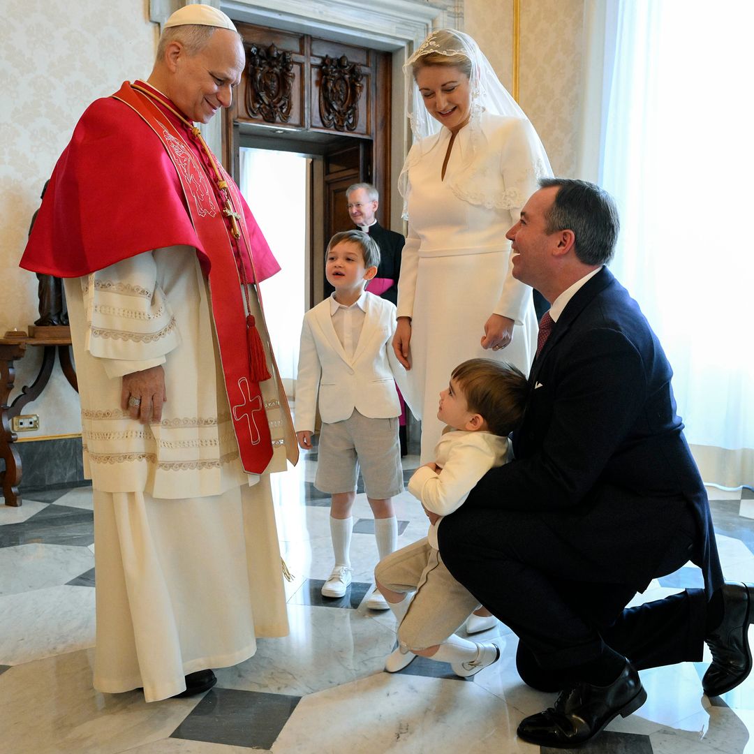 Charles y François de Luxemburgo, estrellas en el Vaticano en su debut ante el Papa