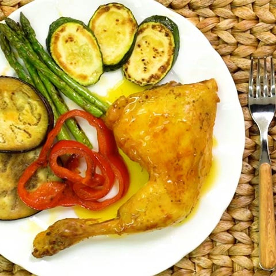 Pollo asado a la cerveza