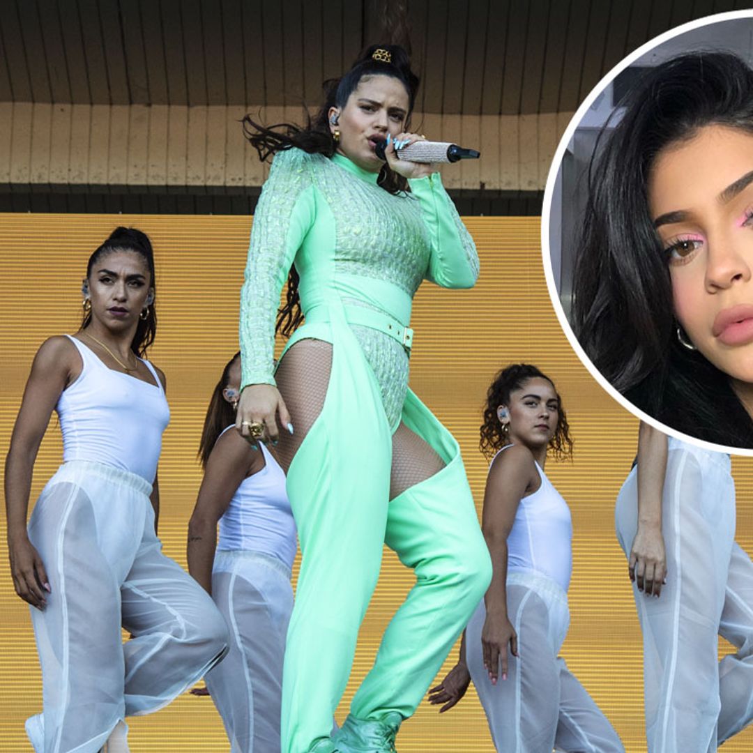 ¡Al fin! Kylie Jenner dándolo todo en un concierto de Rosalía