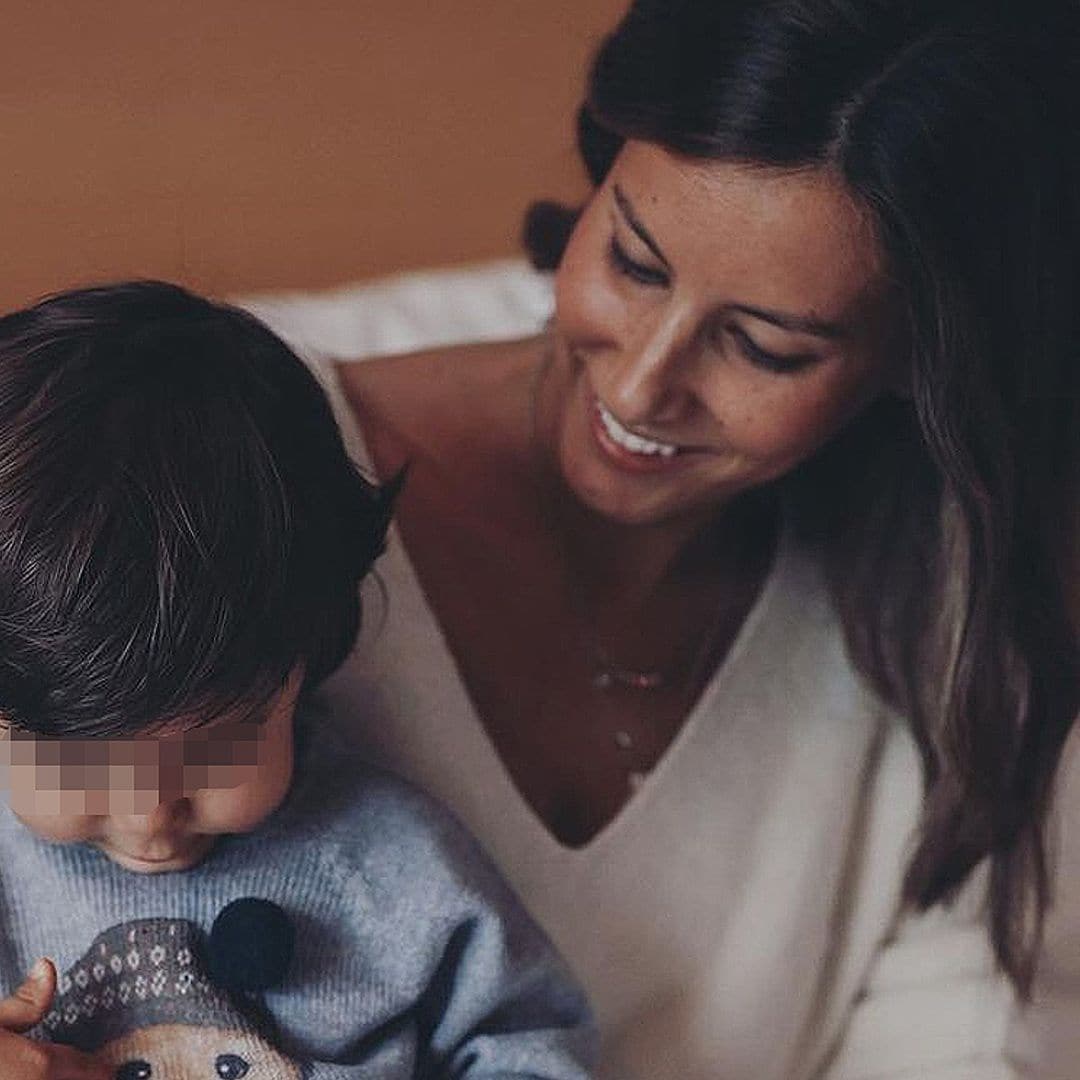 Miguel, hijo de Fernando Verdasco y Ana Boyer, un espontáneo en la cancha