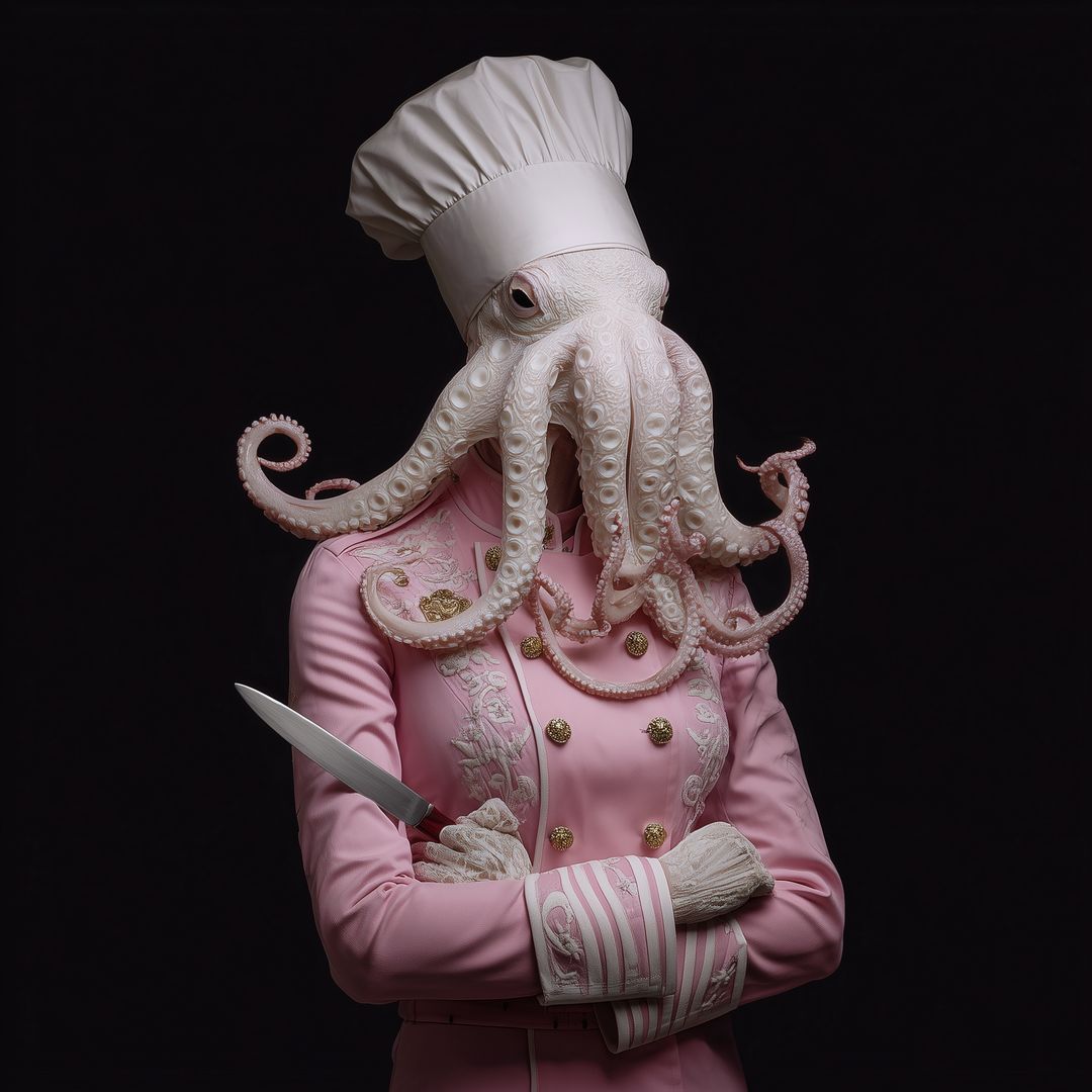 'Pulpo Rose' Exposición ¿Qué tengo en la cabeza?