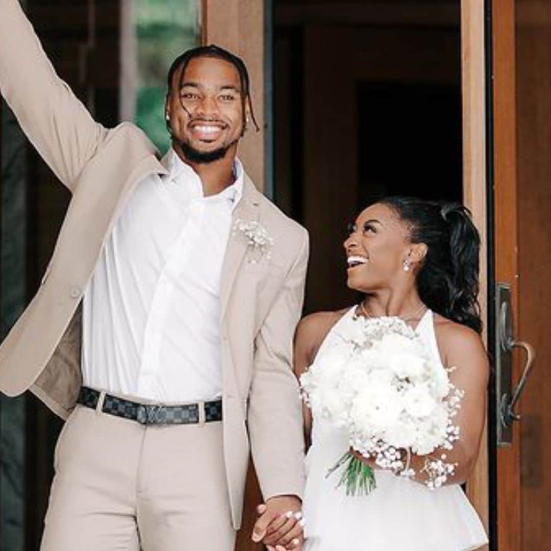 Simone Biles y Jonathan Owens se dan el 'sí, quiero' en una romántica boda celebrada en Texas