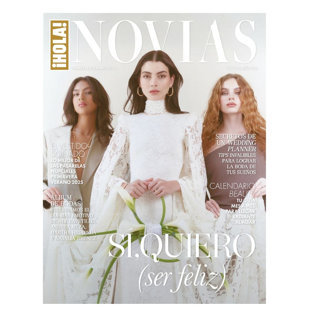 Ya disponible en puntos de venta: la portada de la edición especial ¡HOLA! Novias Primavera-Verano 2025, una mirada al amor, la complicidad femenina y las tendencias que marcarán la próxima temporada nupcial.
