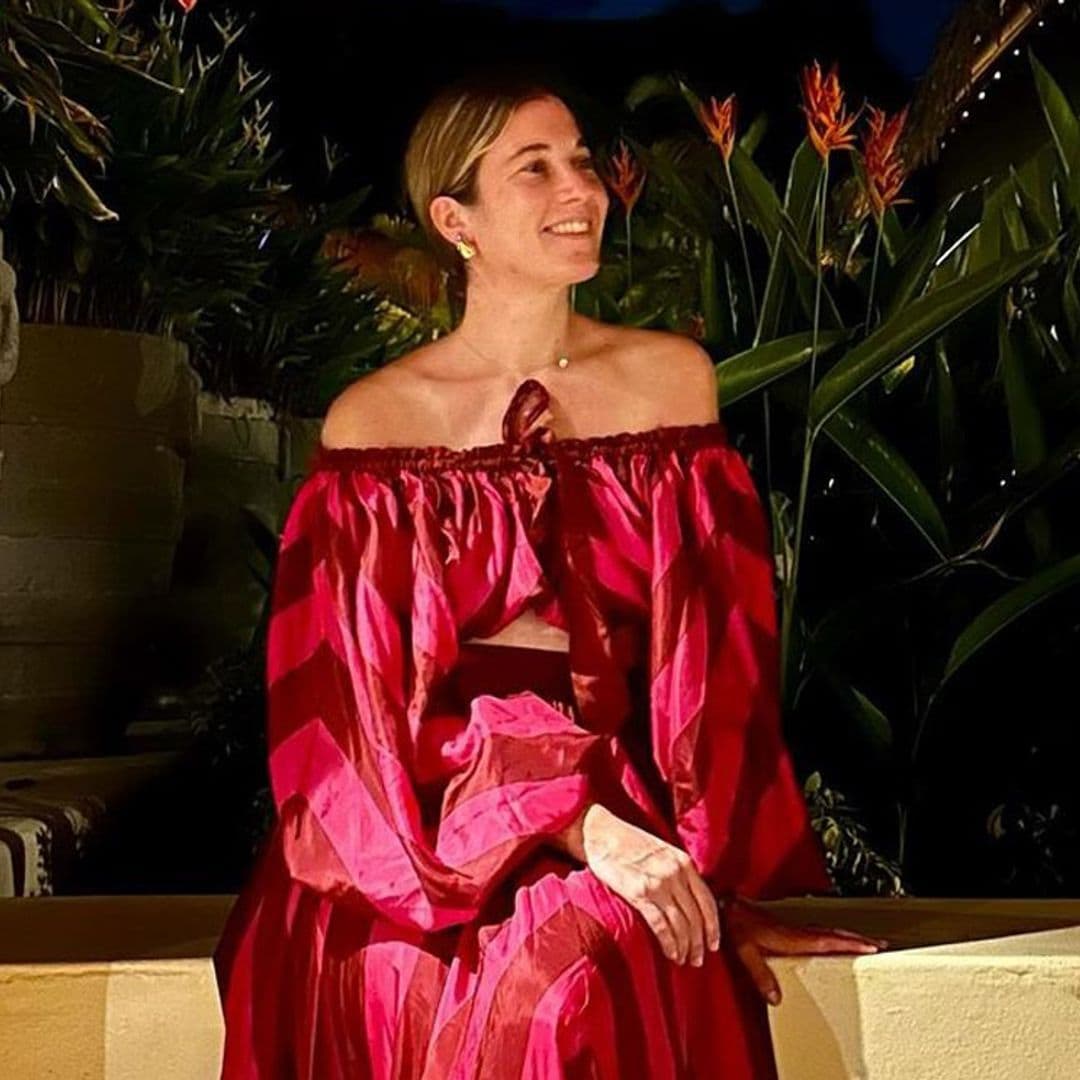 El look cómodo de madrina de Inés de Cominges en el bautizo de su sobrino en México