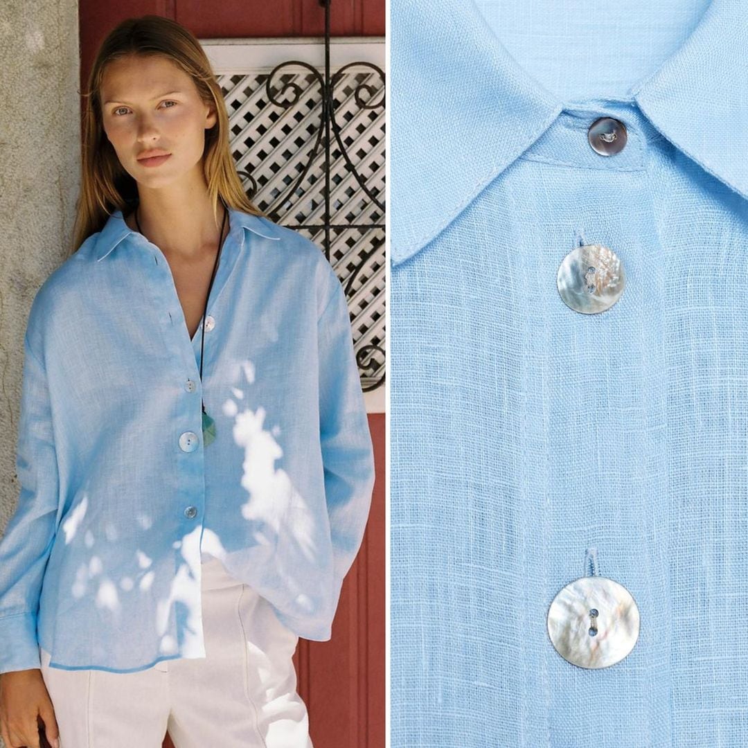 Camisa azul de Zara
