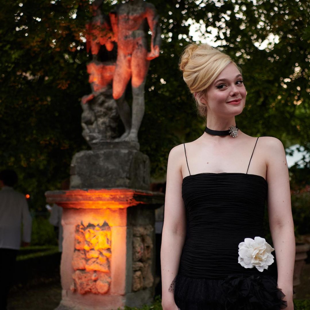 El look ultra chic de Elle Fanning en Italia