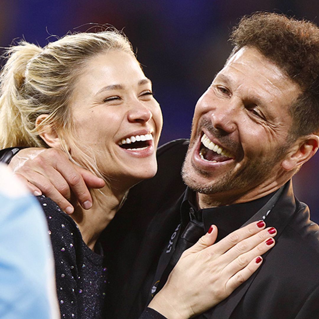 Carla Pereyra y Simeone ya están en casa con la pequeña Valentina