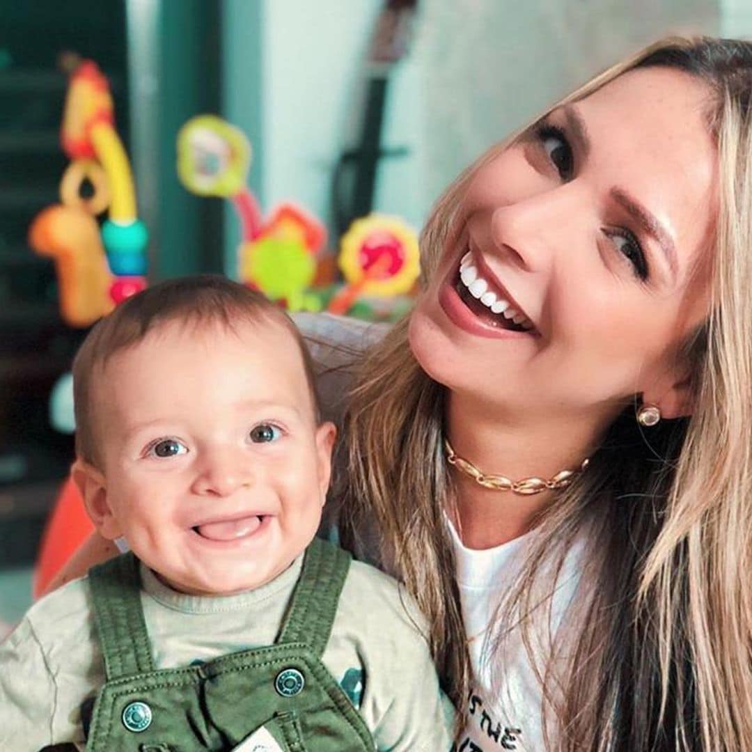 ¡Sorpresa! El bebé de Daniel Sarcos interrumpe una sesión de fotos de mamá