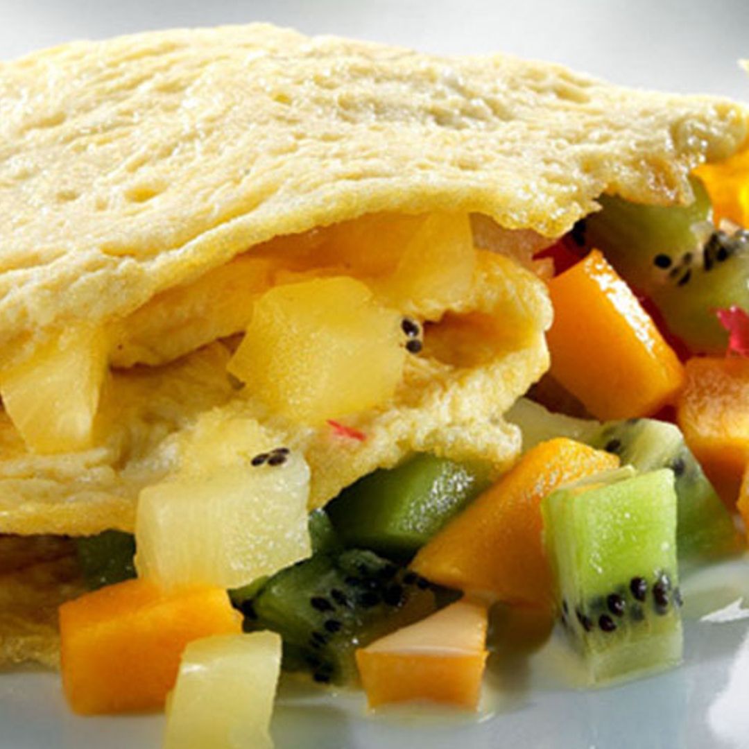 Tortilla tropical de frutas