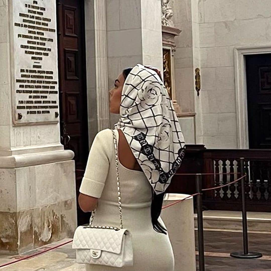 Georgina Rodríguez, una peregrina en Fátima, muestra su lado más espiritual