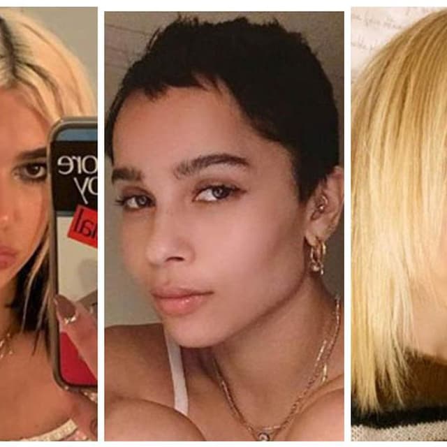 collage dua lipa zoe kravitz y miley cyrus