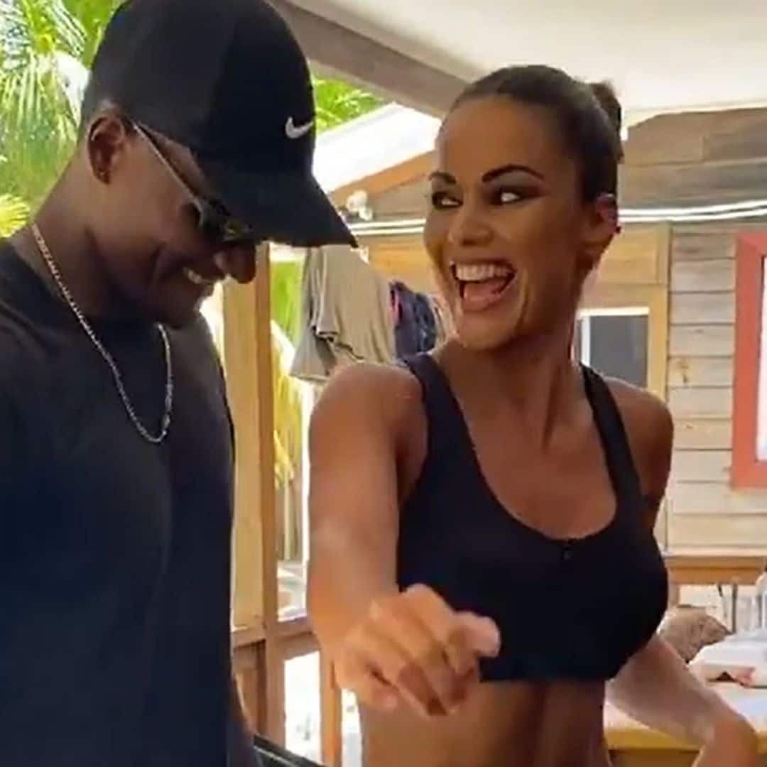 Lara Álvarez cumple con una tradición en Honduras bailando a ritmo caribeño
