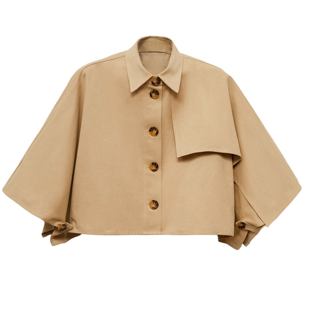 Cropped, estilo capa (59,99 €), de Mango