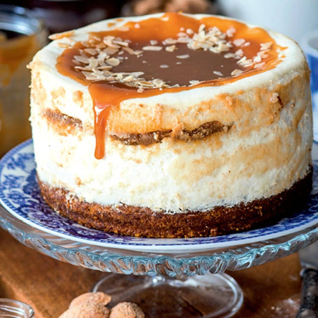Tarta de queso con zanahoria y dulce de leche