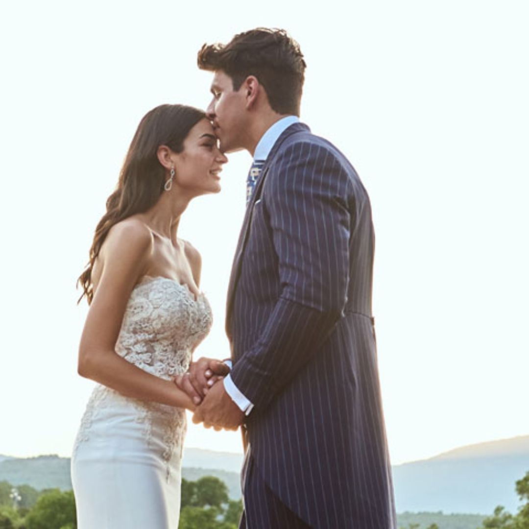 Todos los detalles del vestido de novia que lució Estela Grande en su boda con Diego Matamoros