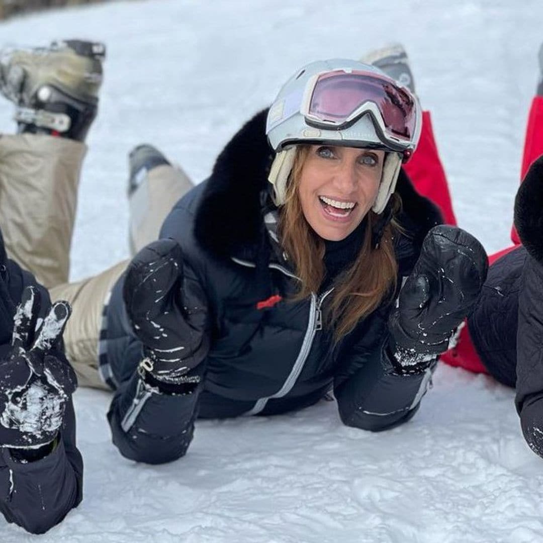 Así fueron las divertidas vacaciones familiares de Lili Estefan en la nieve