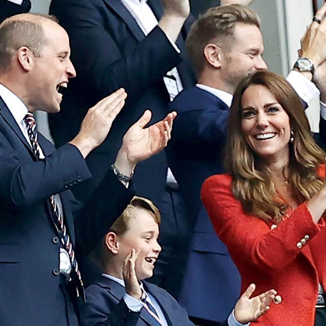 Guillermo y Kate: risas y diversión con su hijo, George, horas antes del encuentro con Harry