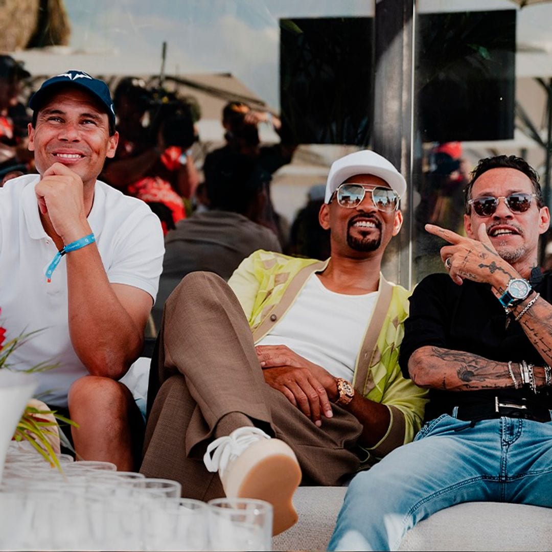 Rafa Nadal, Will Smith y Marc Anthony, juntos: te contamos el porqué de este original 'triunvirato'