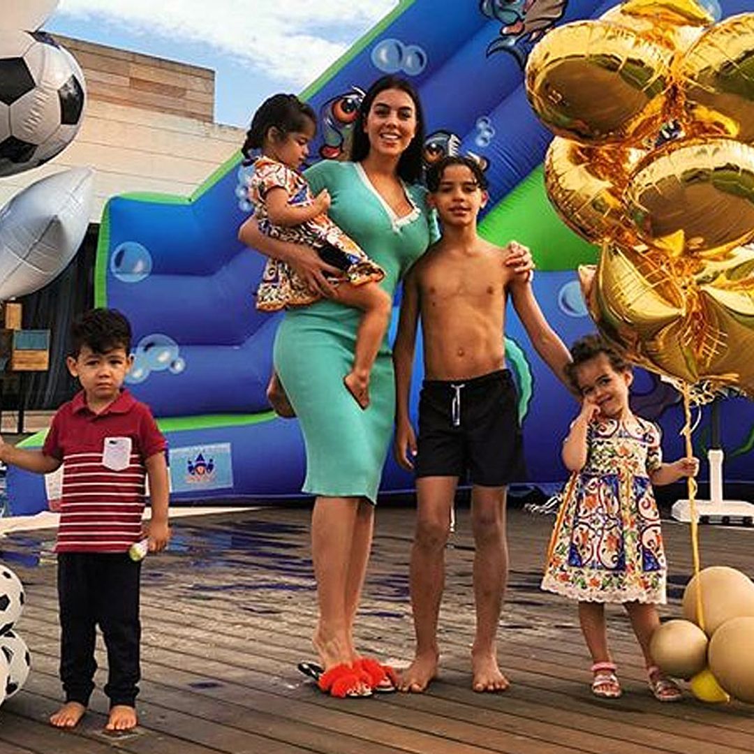 ¡Toboganes y una piscina de espuma! Georgina sorprende a Cristiano Jr. con una impresionante fiesta