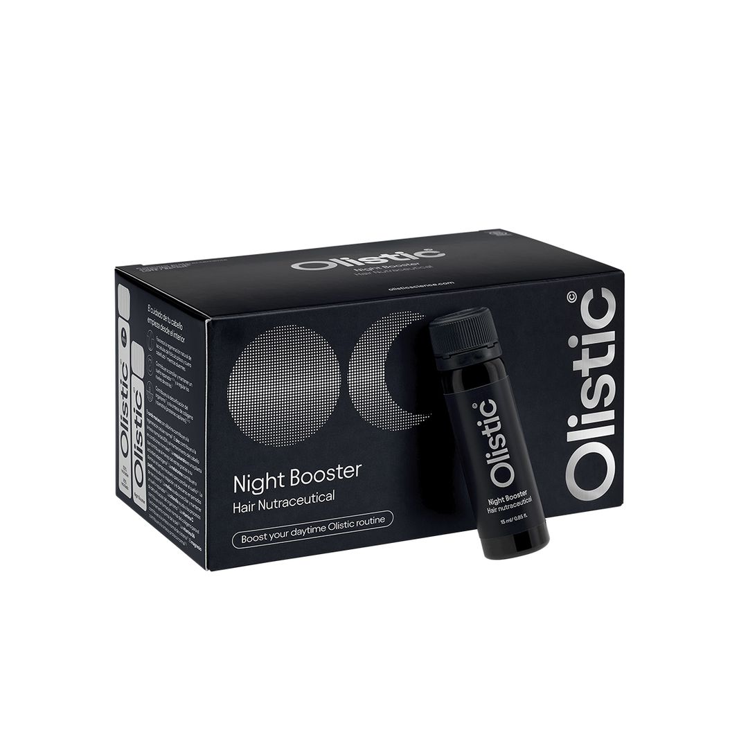Olistic Night Booster, un nutricosmético bebible que actúa sobre la reparación capilar nocturna, favorece la regeneración celular, potencia el proceso de autofagia, la eliminación de toxinas y la síntesis de colágeno y elastina. Es un complemento de noche para Olistic Women (Men o Next). Precio: 89,80 euros el pack de Olistic Night Booster y Olistic Women. 